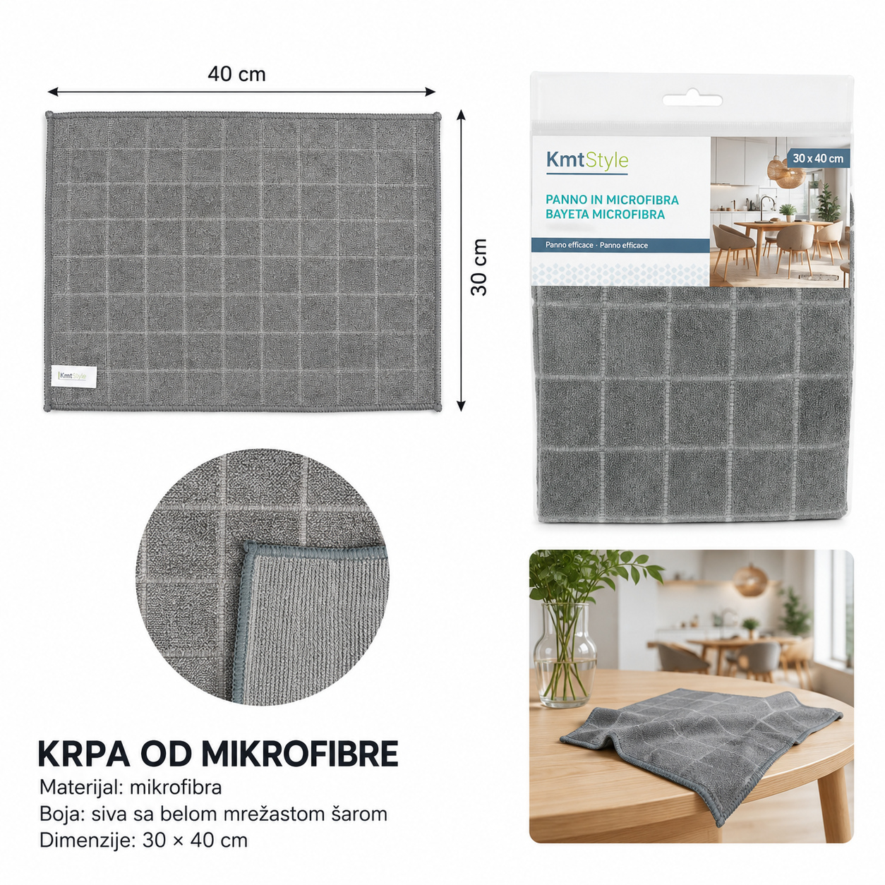 KMT Običan sivi veliki kvadrat 3283592