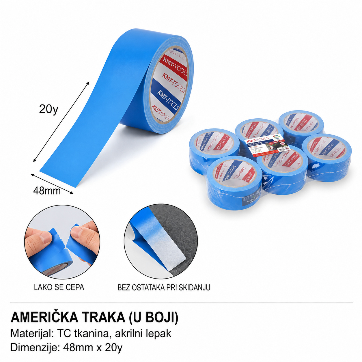 KMT Tkanina traka – plava 3283700
