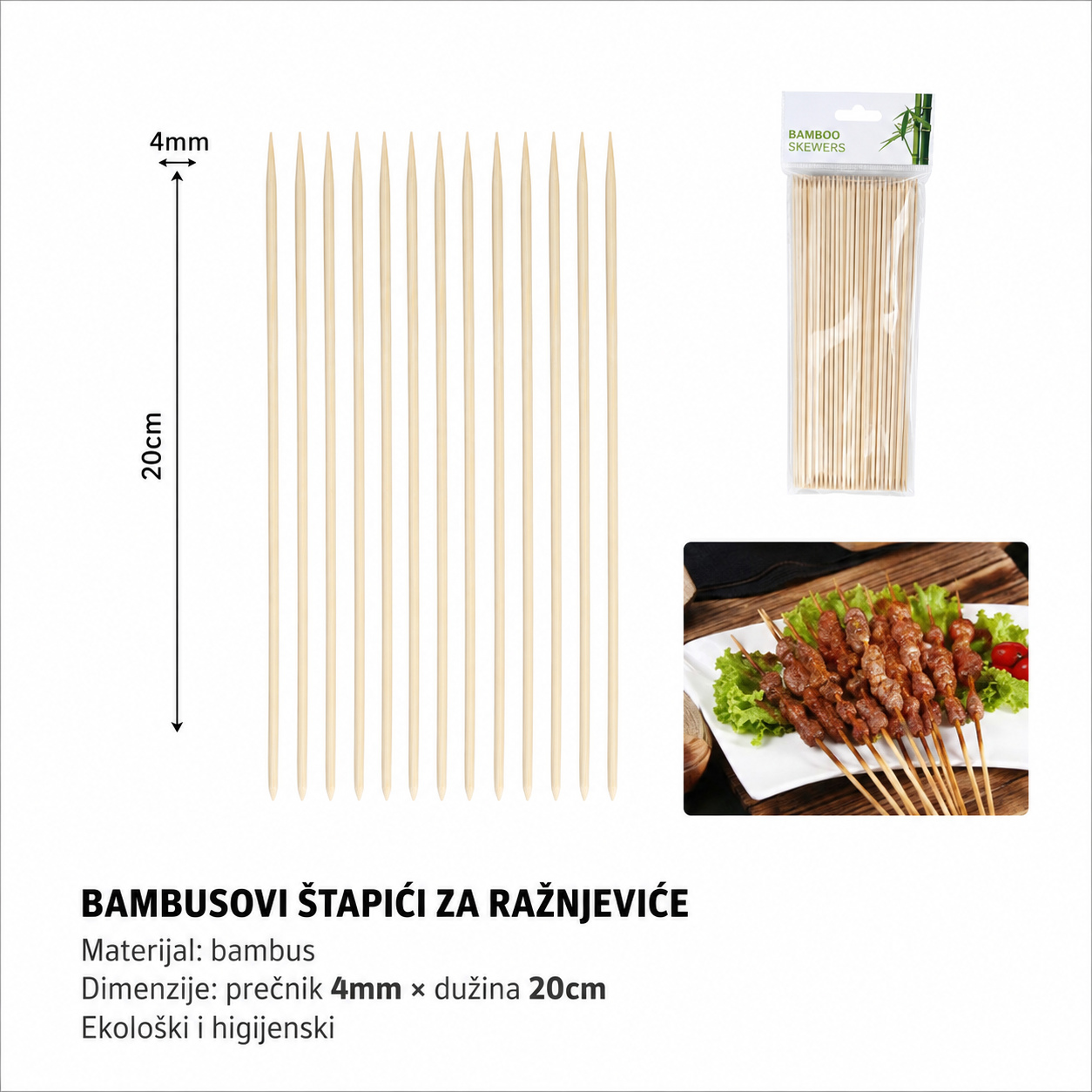 KMT Bambusovi štapići 500543