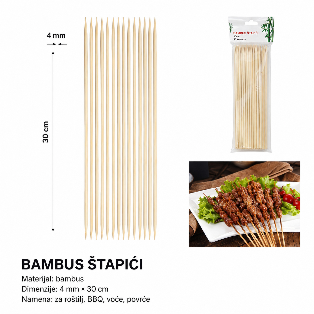 KMT Bambusovi štapići 500545