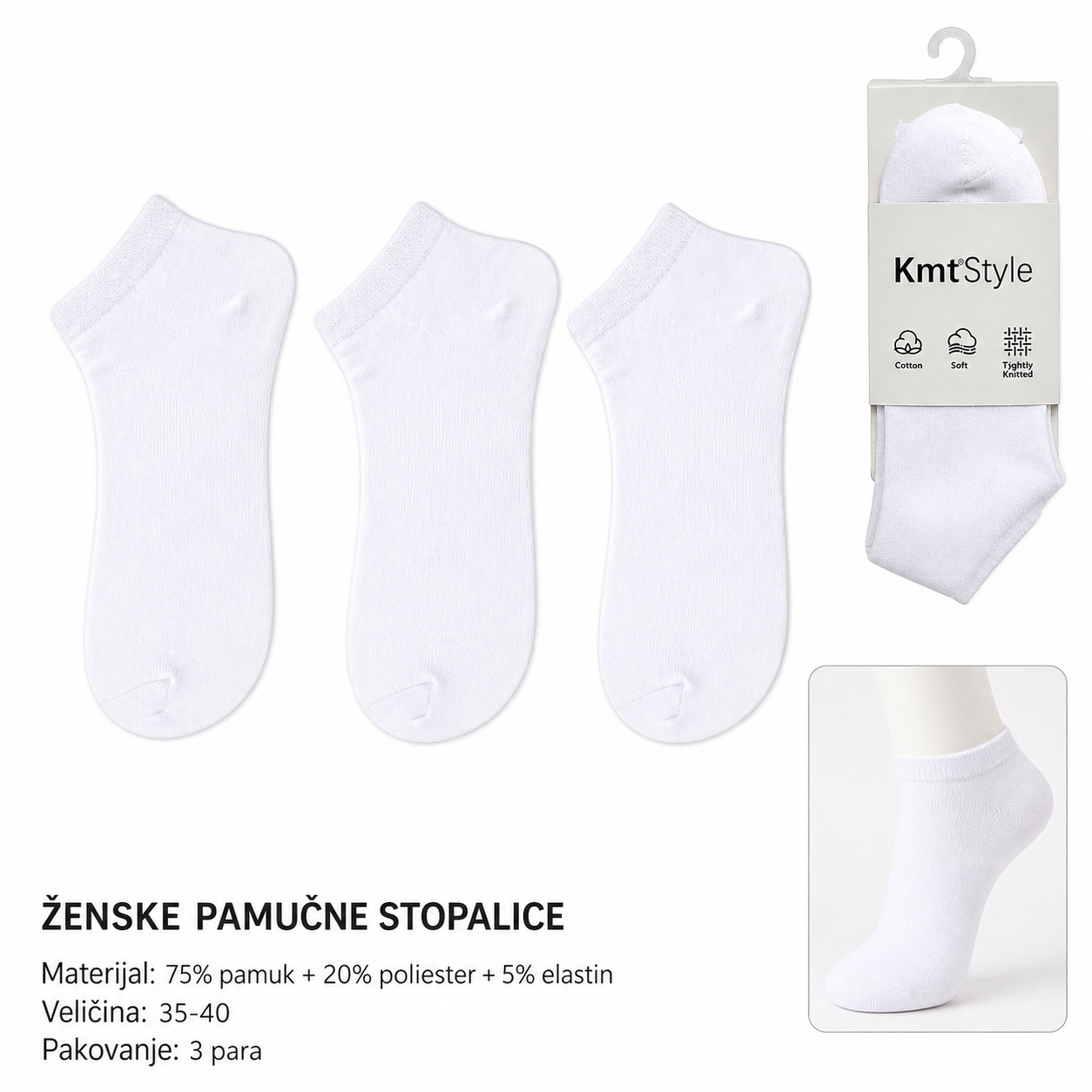 KMT Ženska ceo pamučni božićna čarapa 501145