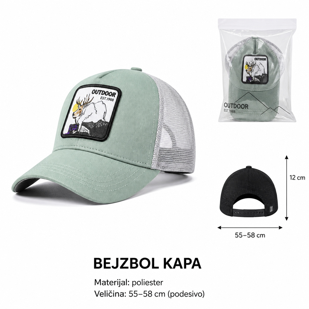 KMT Realistični orao za rasterivanje vez bejzbol kapa 501660
