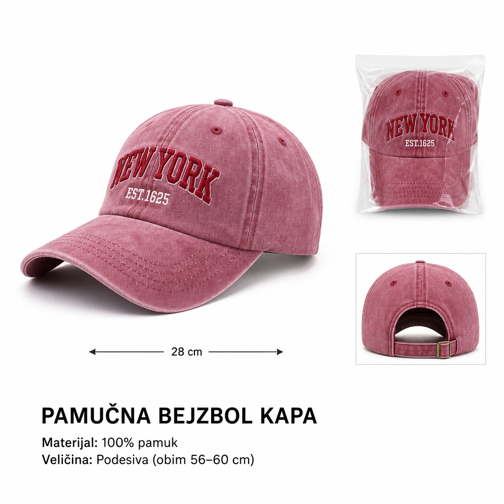 KMT Bez šare bejzbol kapa vezeni dezen bejzbol kapa 501665