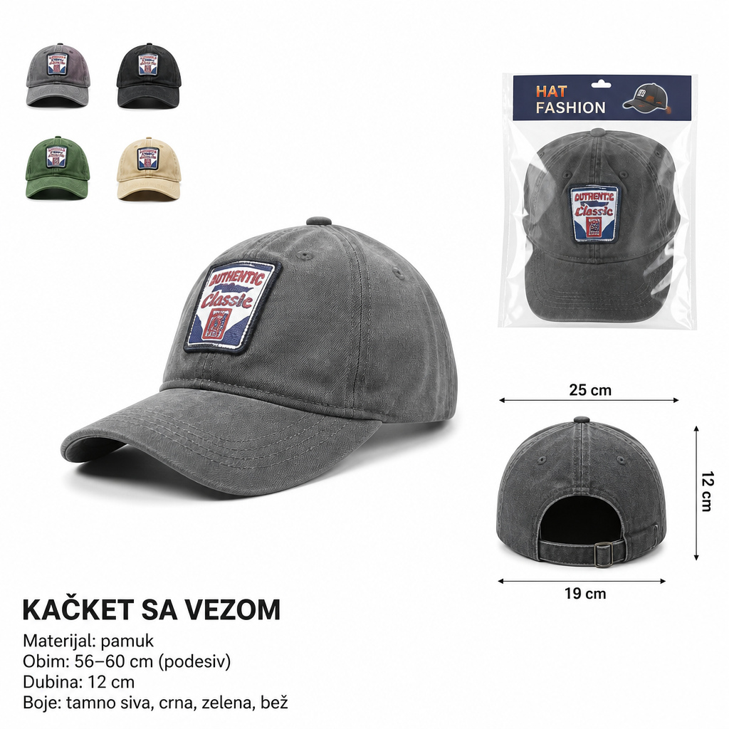 KMT Pamučni ženski vez bejzbol kapa 501669