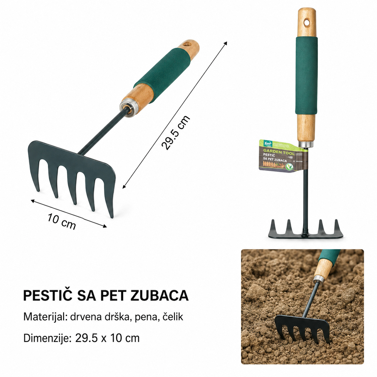 KMT Sunđerasti drvena drška 501761