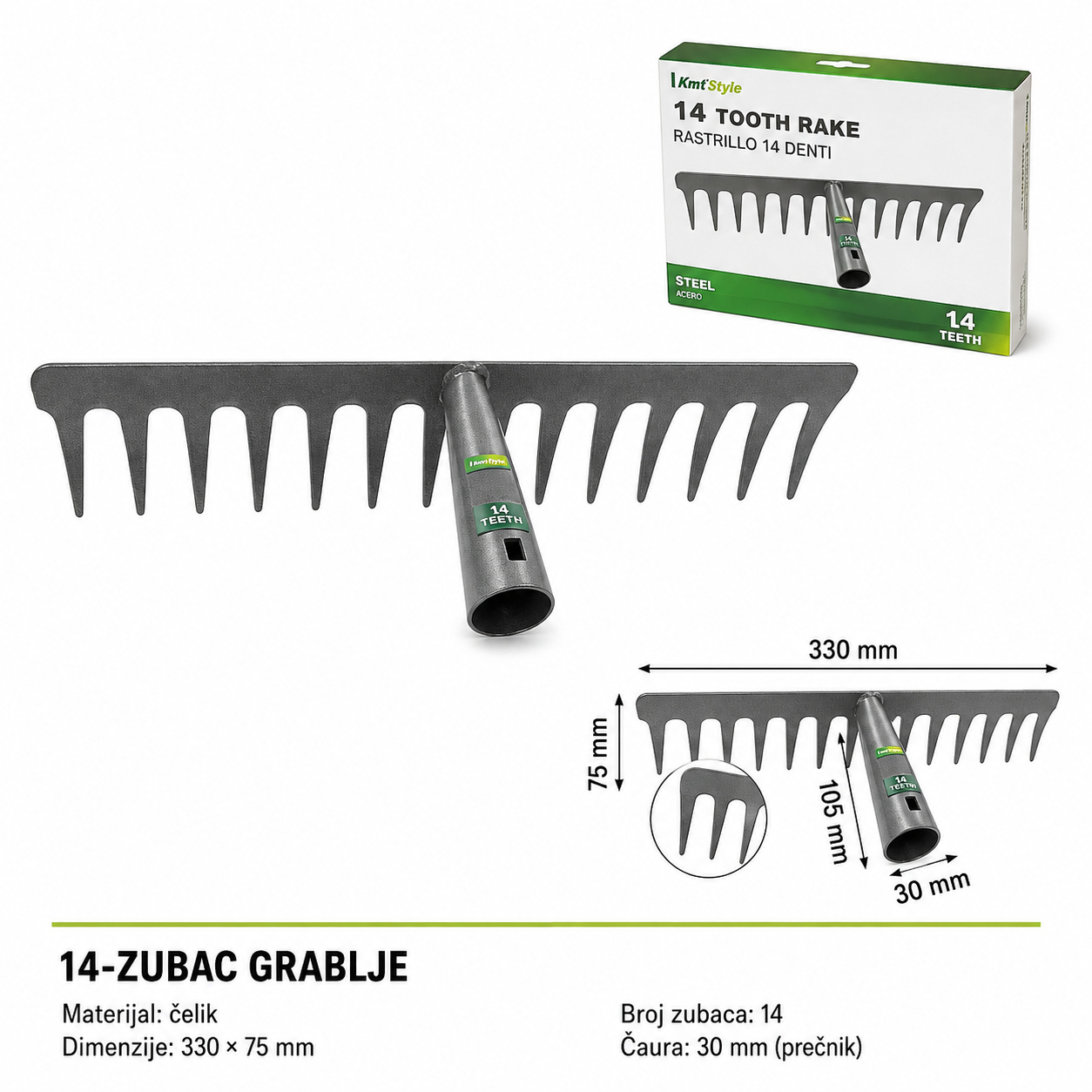 KMT Grabulje sa 14 zuba 501798