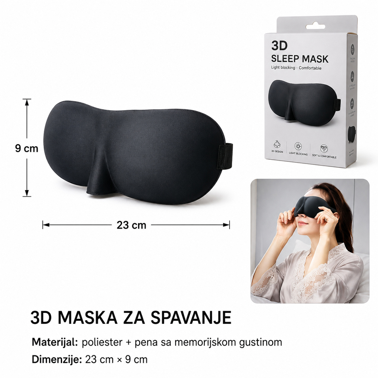 KMT 3D maska za oči 501856