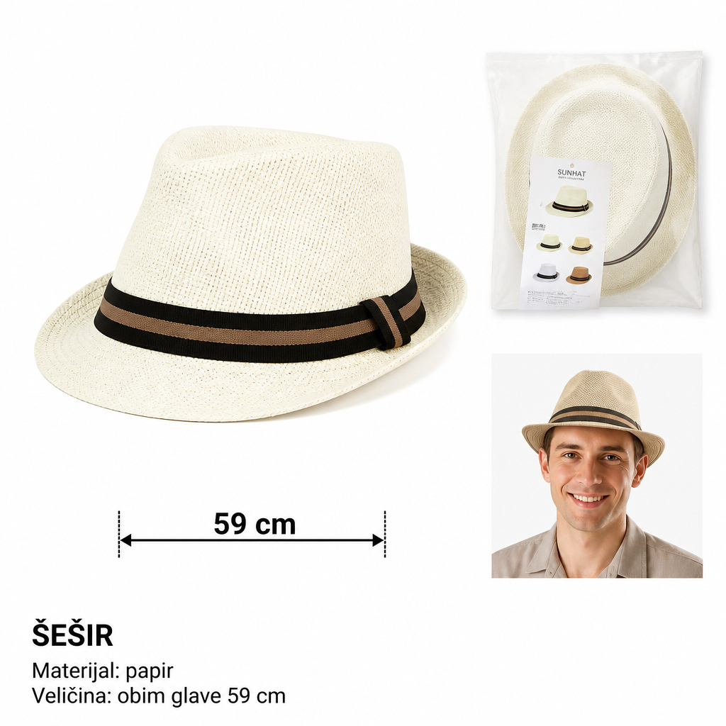 KMT Muška beli sa kaubojski šešir telesne težine plavi boja šešir 501993