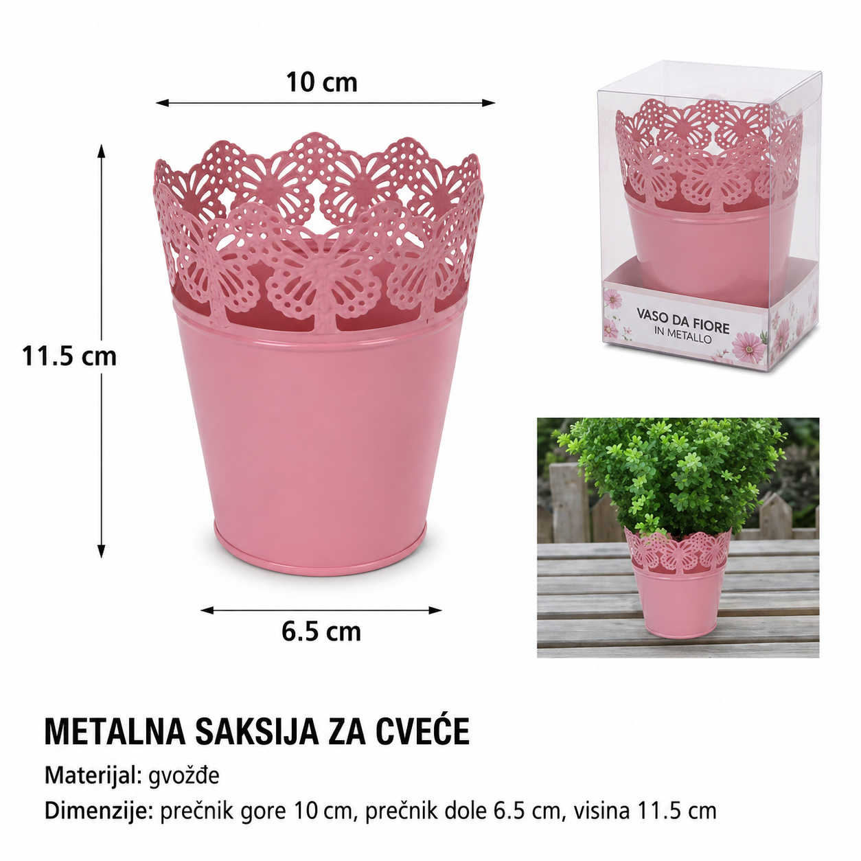 KMT Mašna okrugli plastični saksija mala 502088