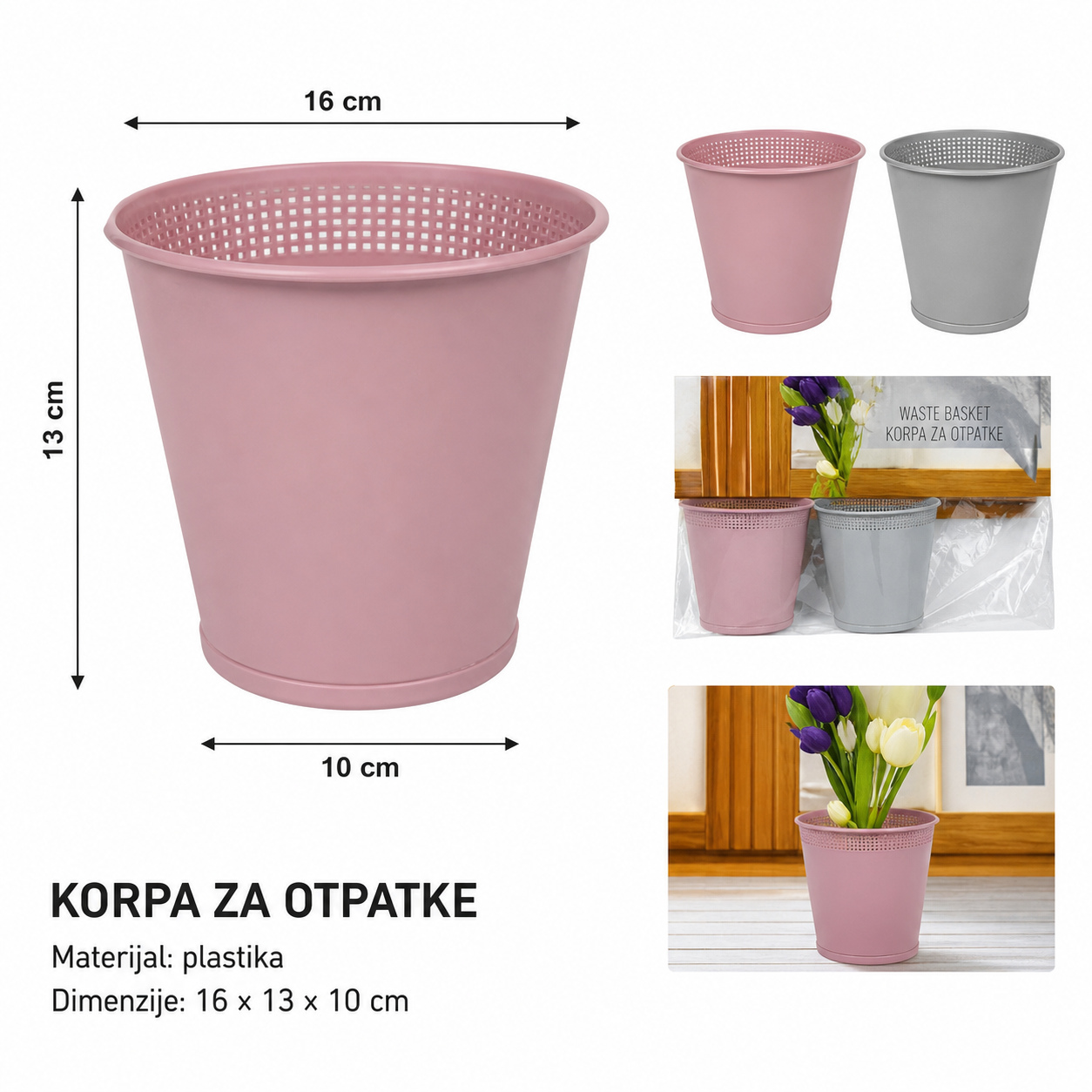 KMT Keper uzorak okrugli plastični saksija 502090
