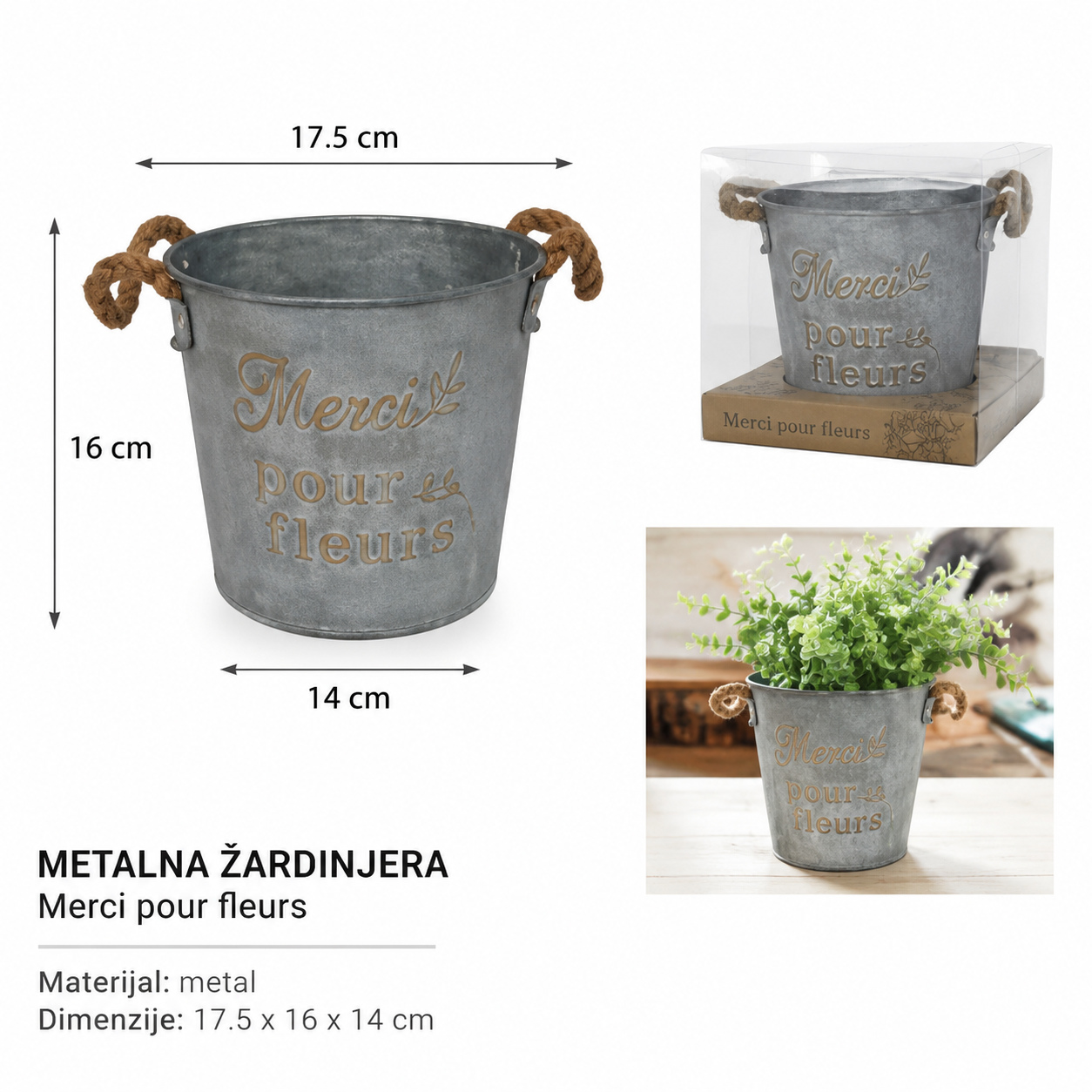 KMT Veliki melaminski saksija okrugli plastični saksija 502101