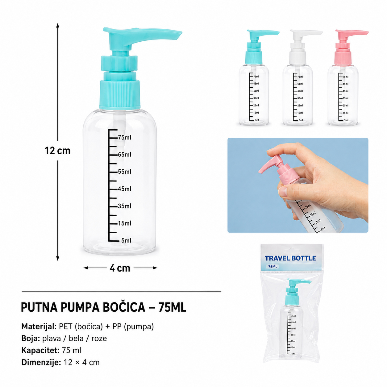 KMT Providna uzorak dozator za losion stepeni staklena čaša 502642