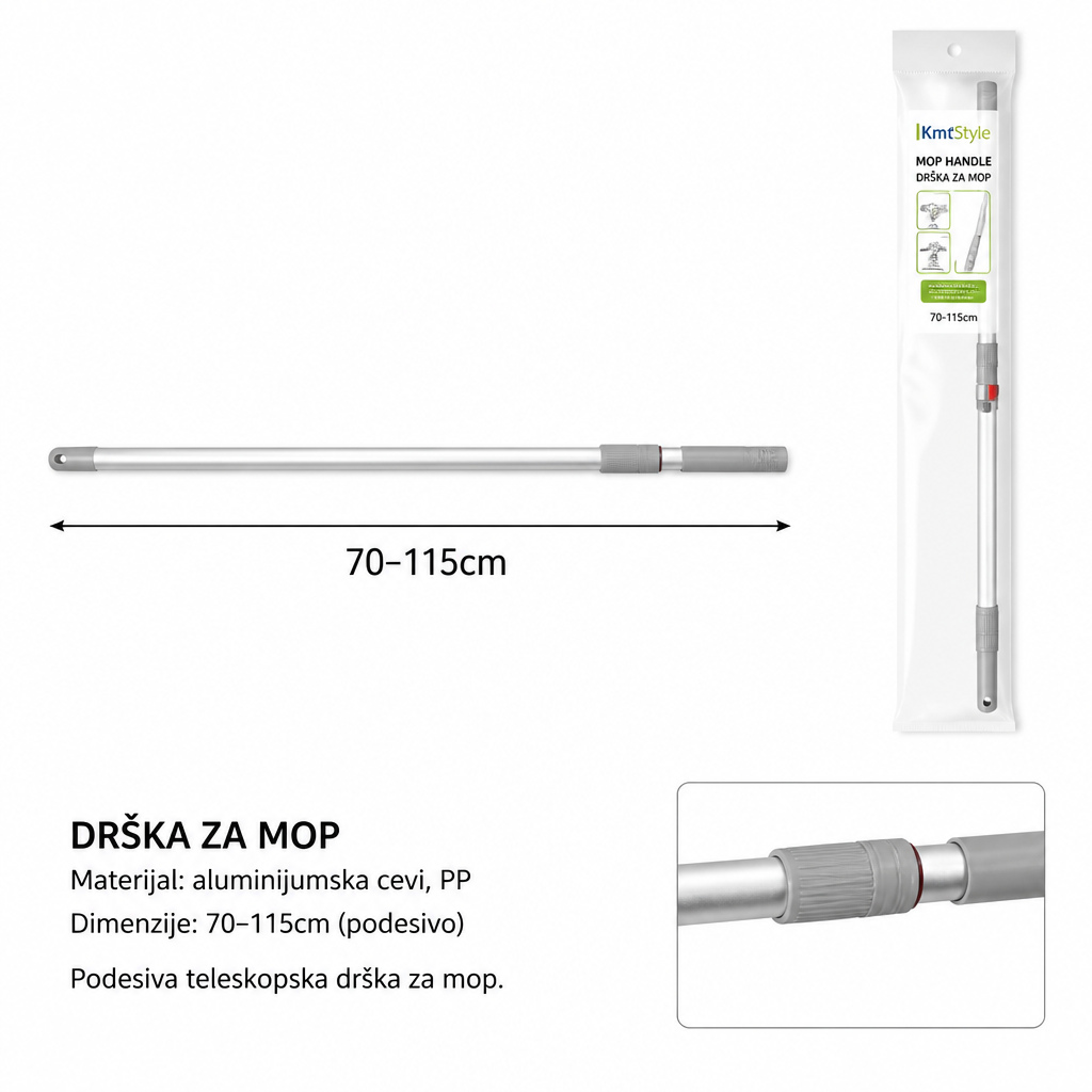KMT Aluminijumska opružna šipka za zavesu 5200322