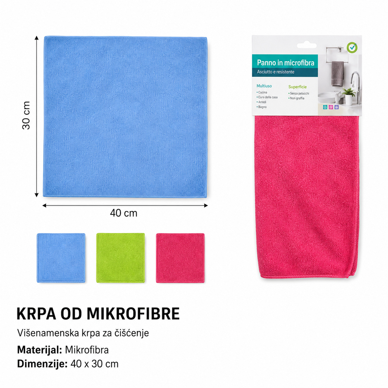 KMT Jednobojna krpa za čišćenje 5200419
