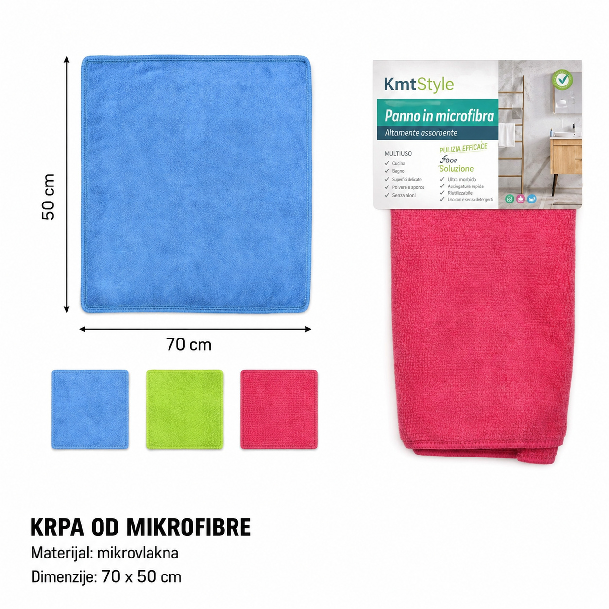 KMT Jednobojna krpa za čišćenje 5200422