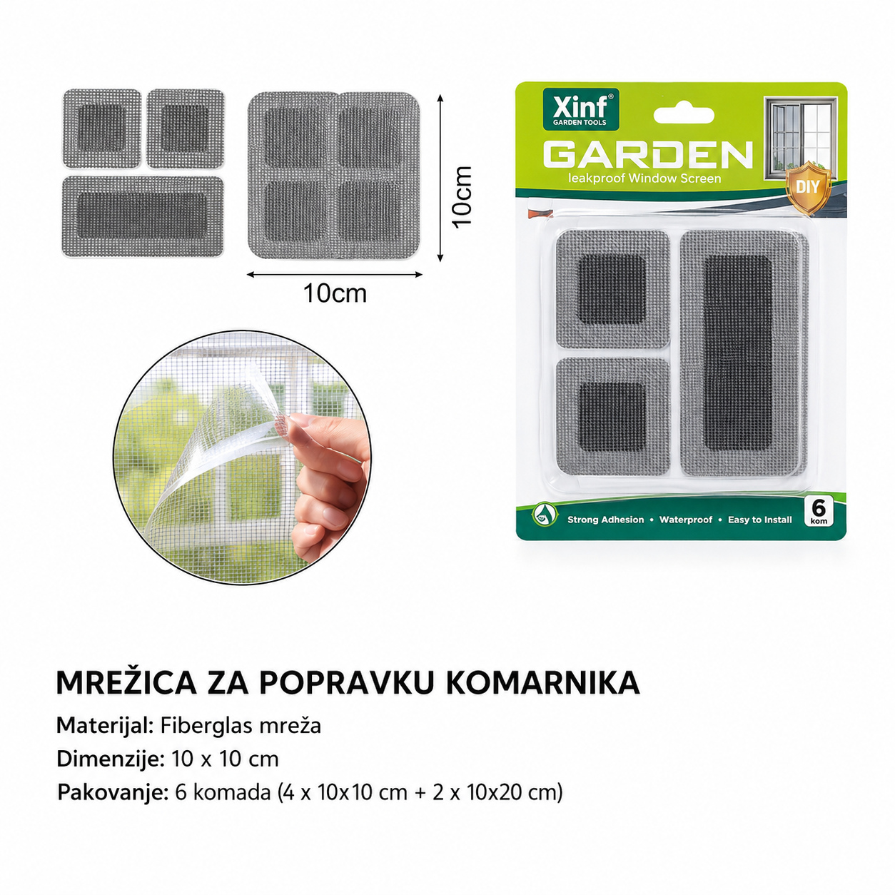 KMT Mreža za prozor crna 5200630