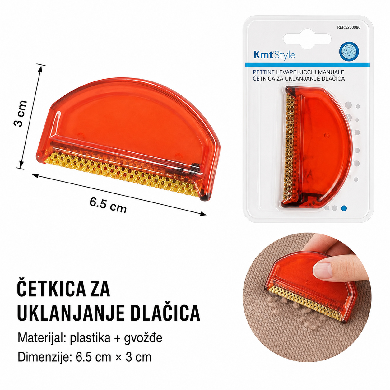 KMT Torba za odlaganje kaputa strugač za dlačice četka 5200986