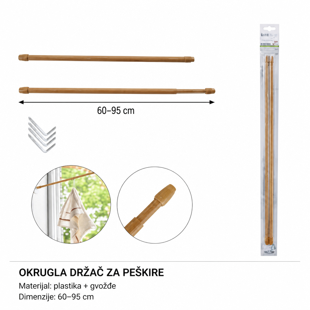 KMT Okrugli šipka okrugli komada drveni boja mlin za 5201081