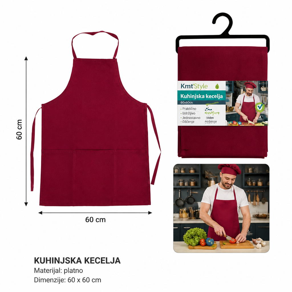 KMT Kecelja bordo boja 5201127