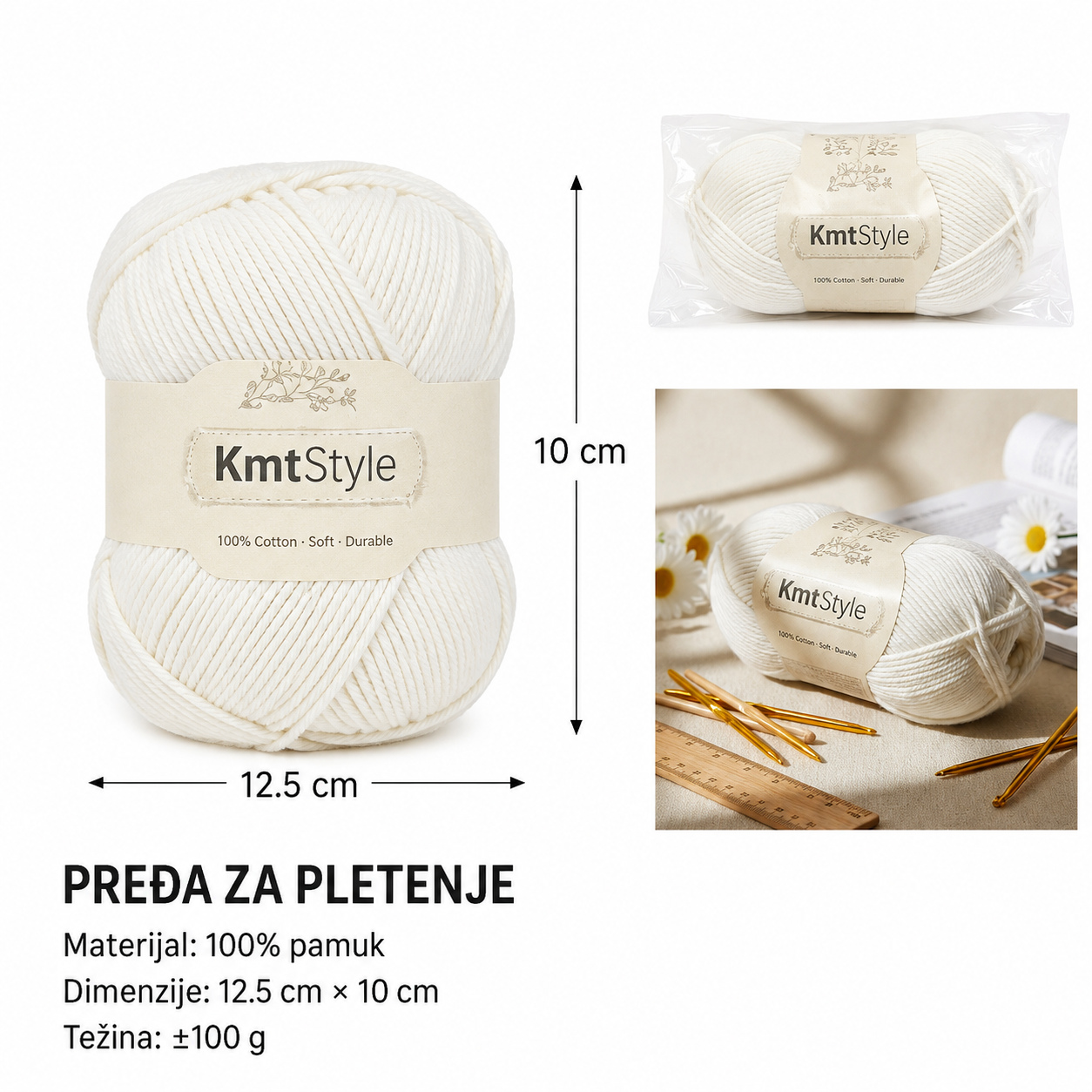 KMT Mrežasta vlakna trostruko upleteno predivo 5201245