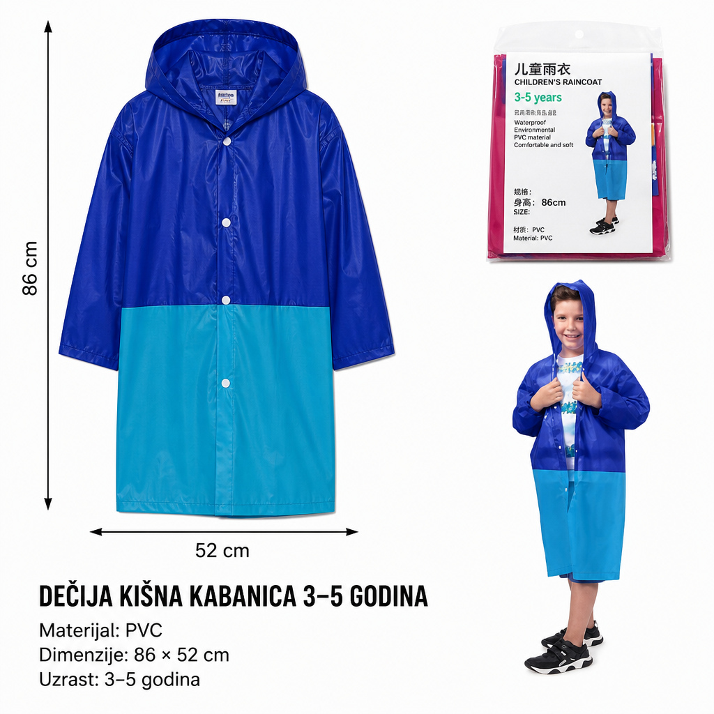 KMT Dečja kabanica boja 5201302
