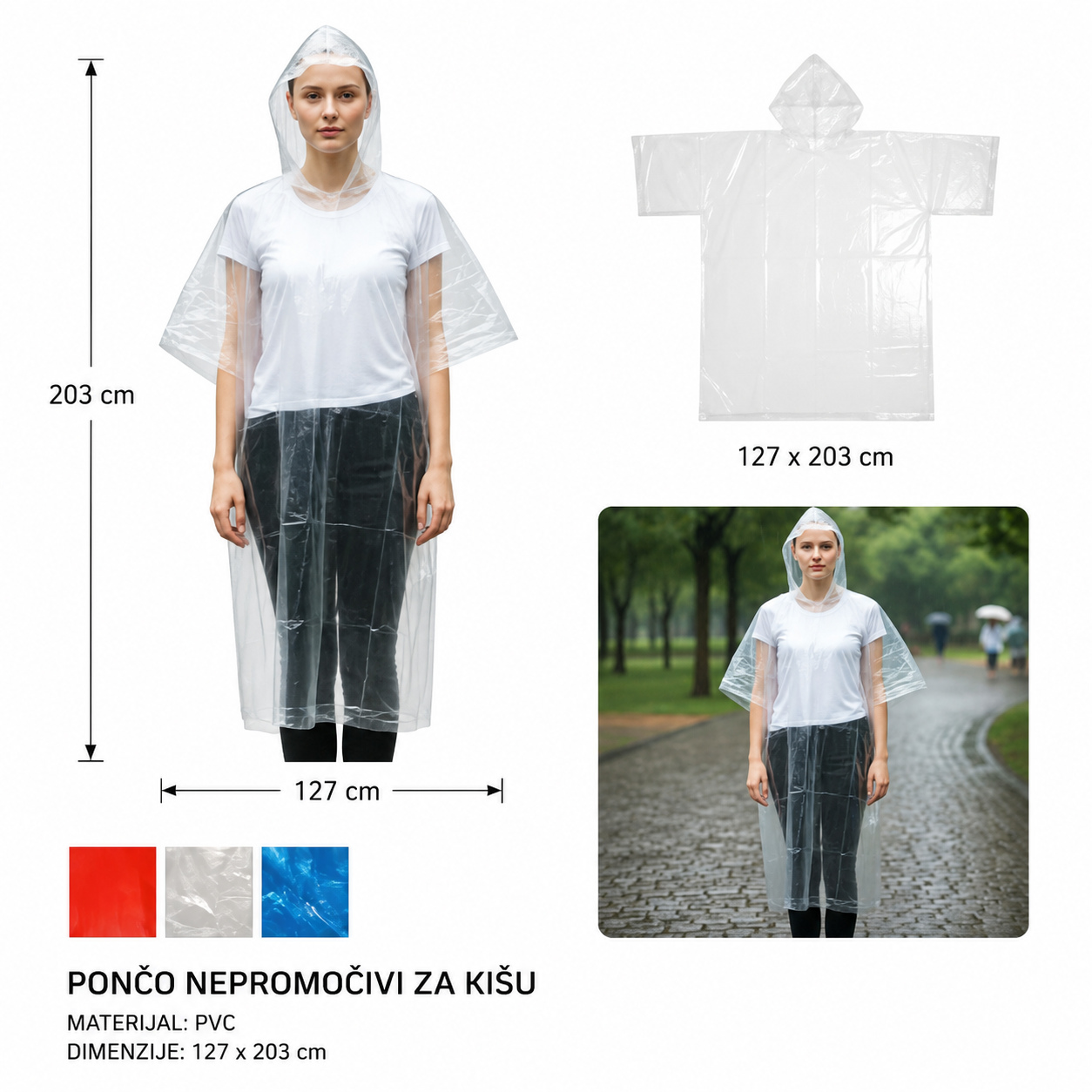 KMT Za odrasle jednokratna kabanica 5201307