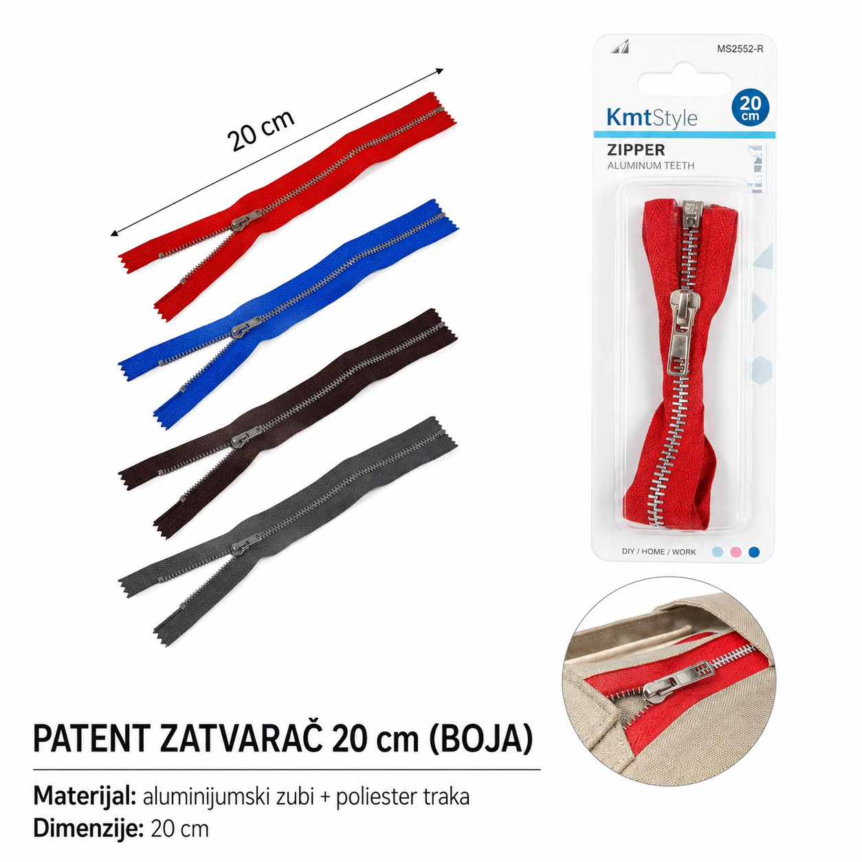 KMT Metalna sajla za provlačenje lanac šarena 5201343