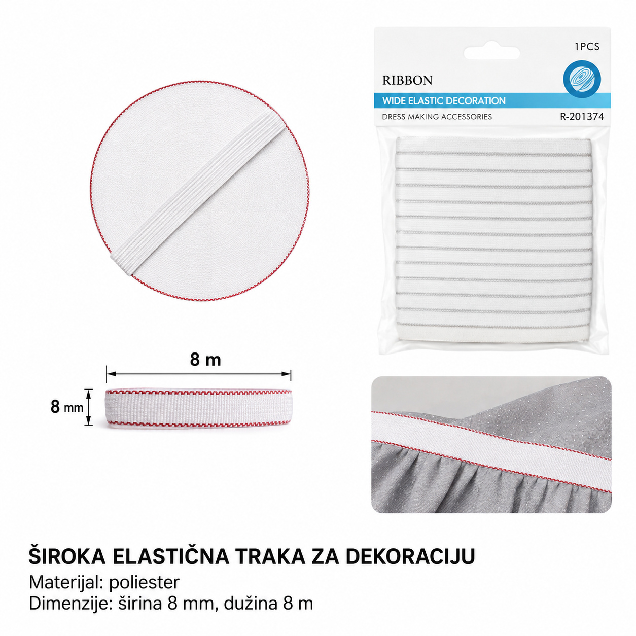 KMT Zatezač tereta bela 5201374