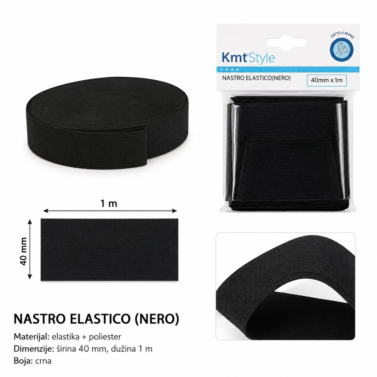 KMT Zatezač tereta crna 5201410