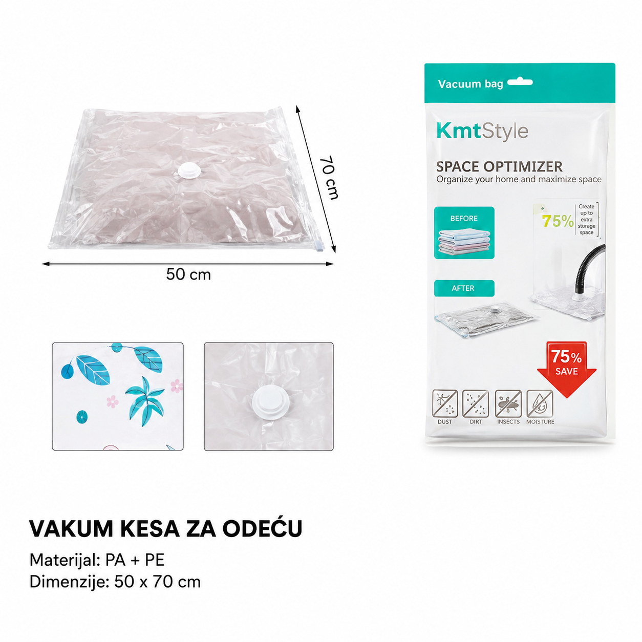 KMT Kuke torba providni sa štampanim dezenom 5201547