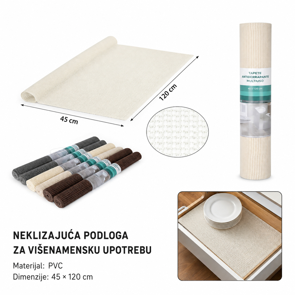 KMT Pvc vodootporni traka protiv protivklizna podloga za sudoperu 5201750