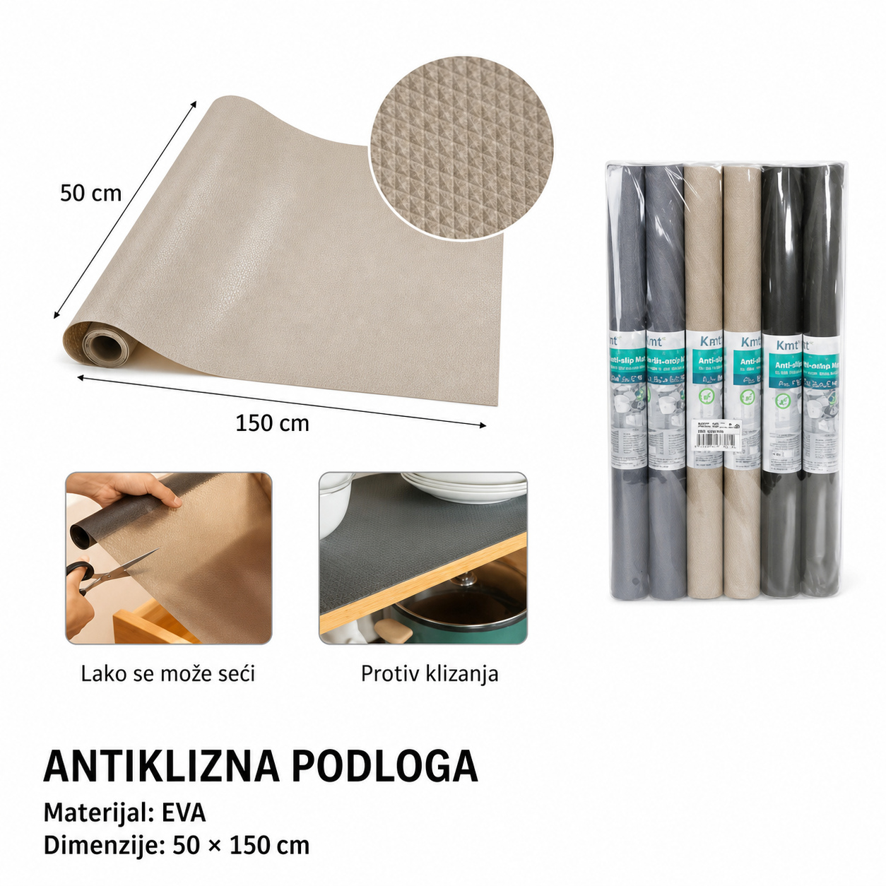 KMT Šarena EVA protivklizna podloga za sudoperu 5201762