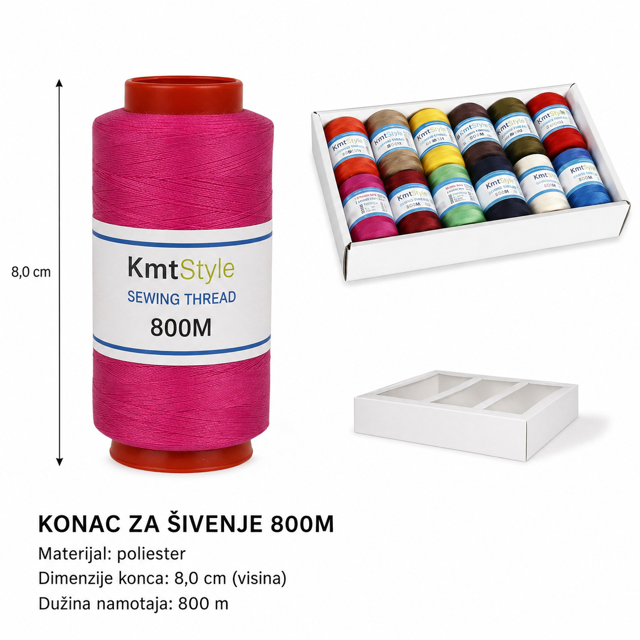 KMT Poliesterski konac šarena 5201893