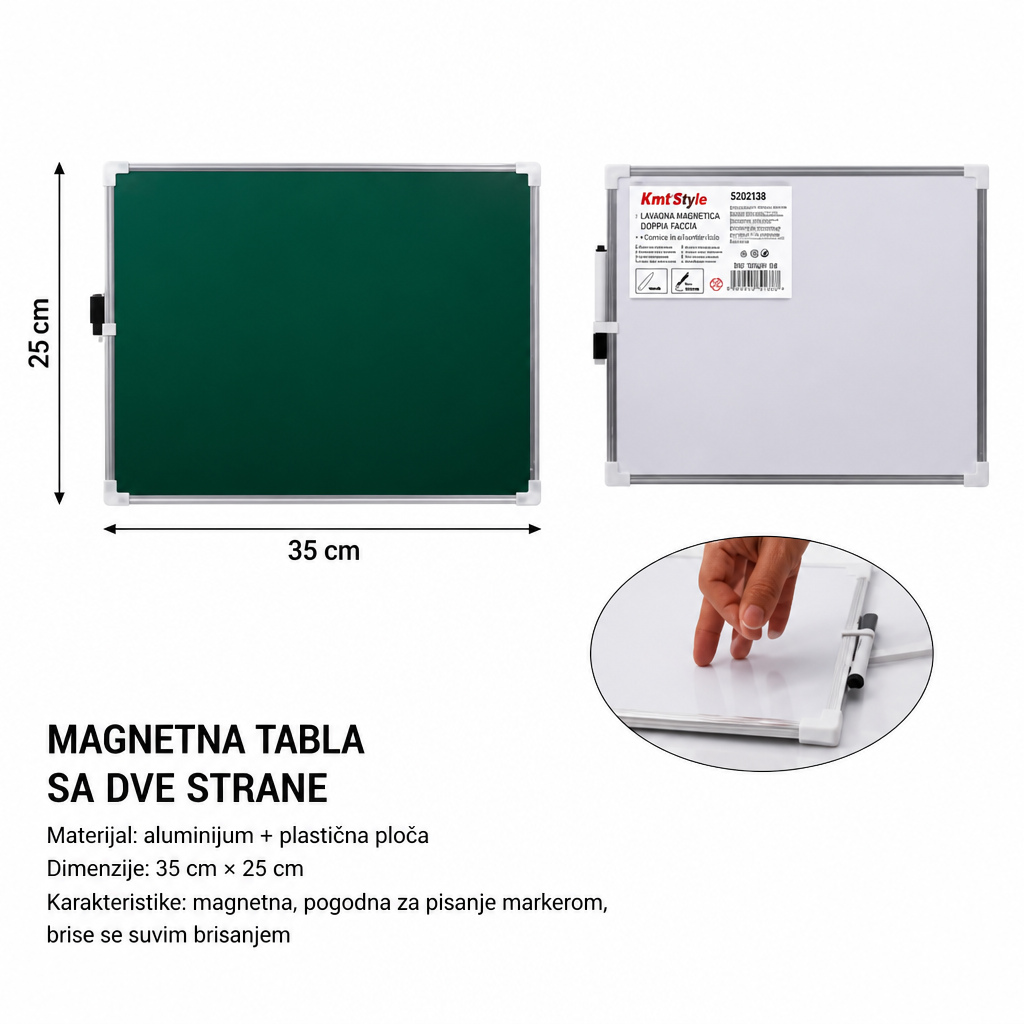 KMT Dvostrana tabla za pisanje 5202138