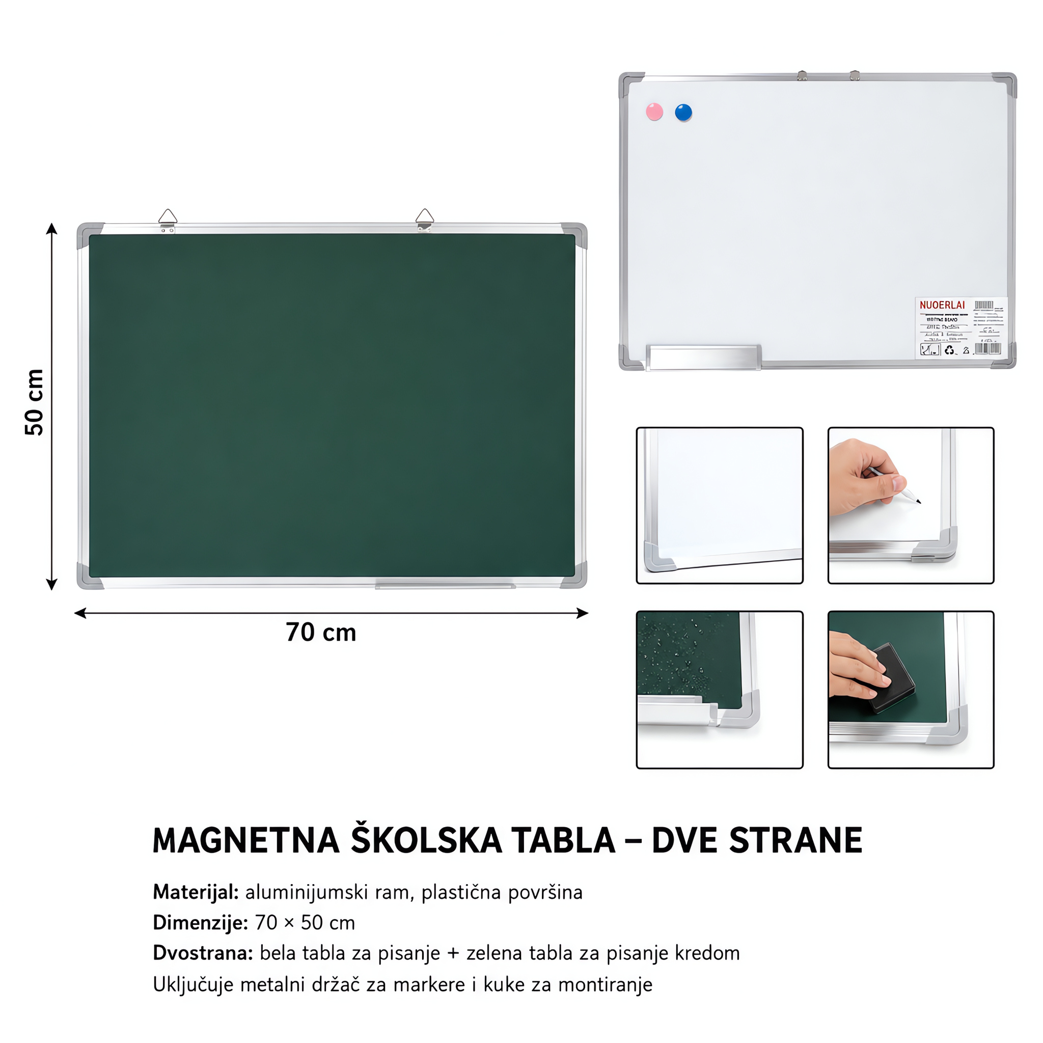 KMT Dvostrana tabla za pisanje 5202144