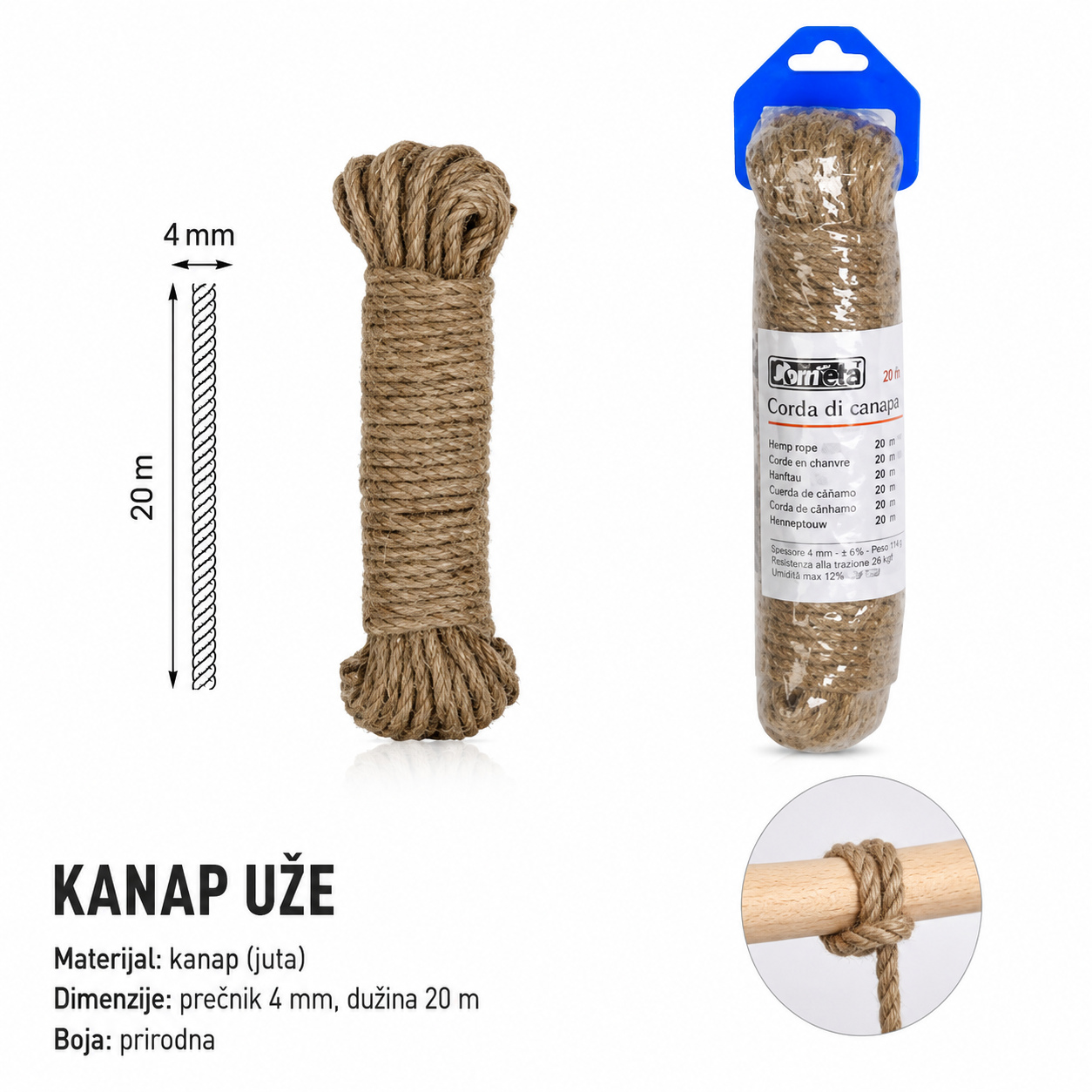 KMT Kanap od jute 5302202