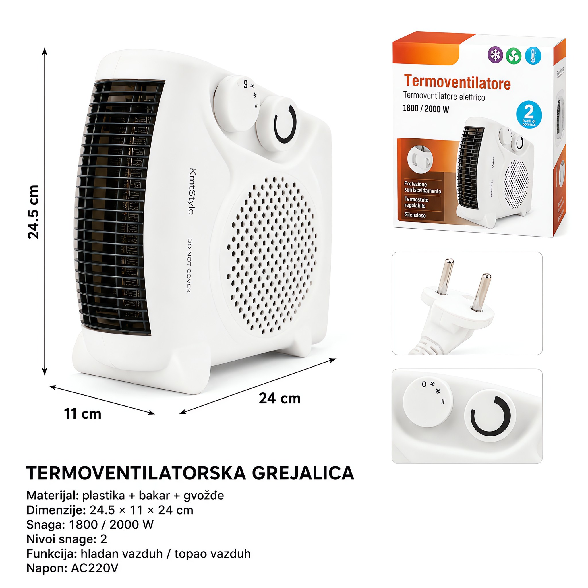 KMT Grejalica sa ventilatorom 5302463