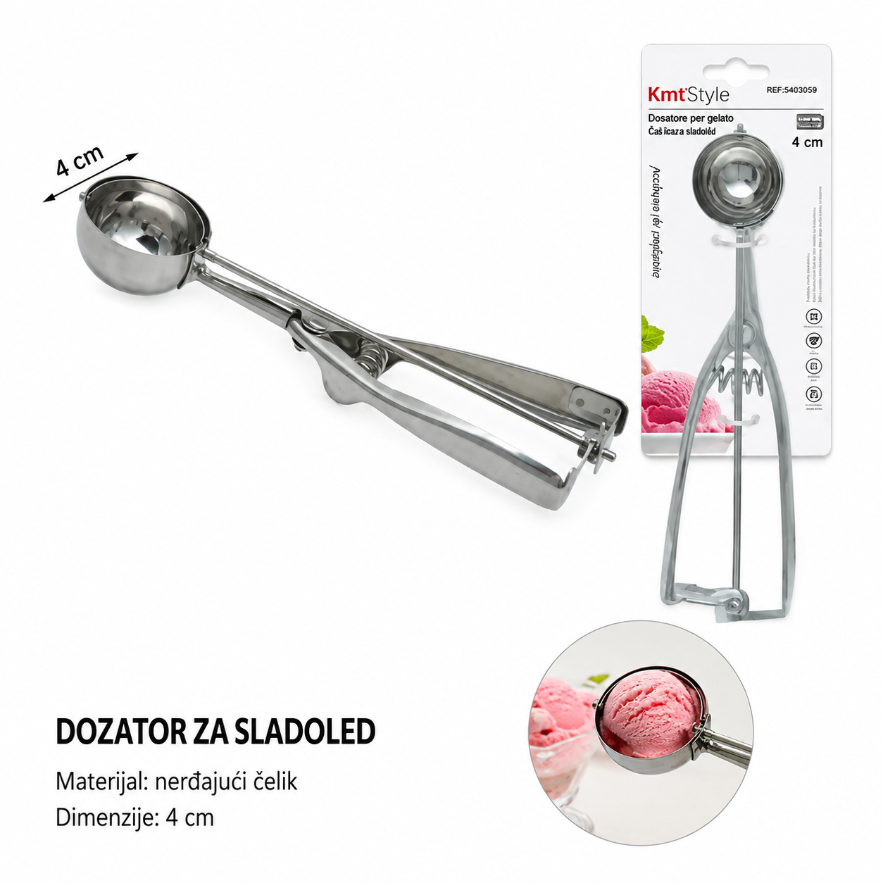 KMT Kašika za sladoled 5403059