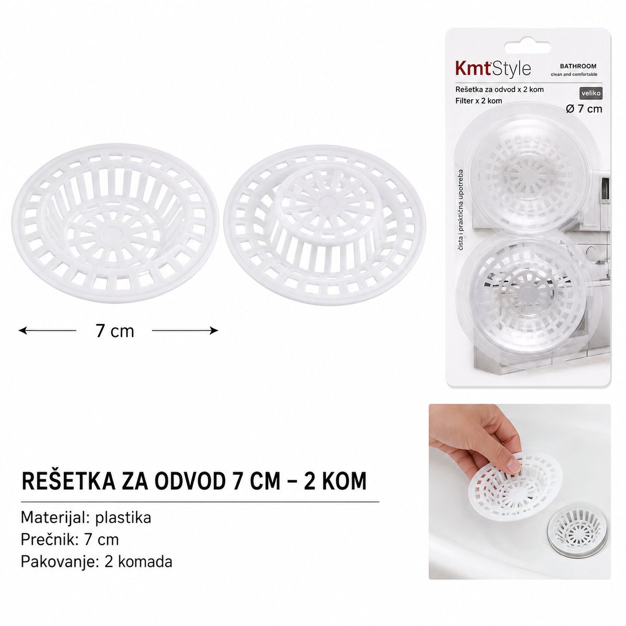 KMT Plastična cediljka za sudoperu 5403127