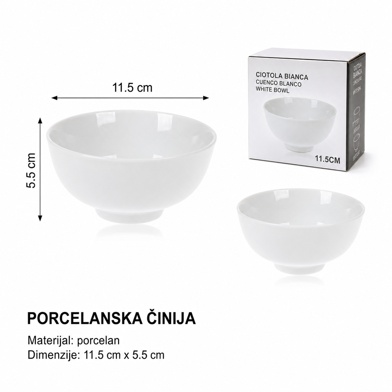 KMT Činija beli dno 5403362