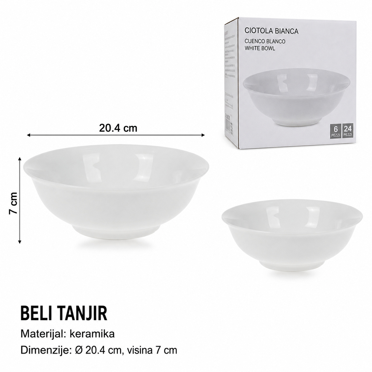 KMT Činija beli dno 5403365