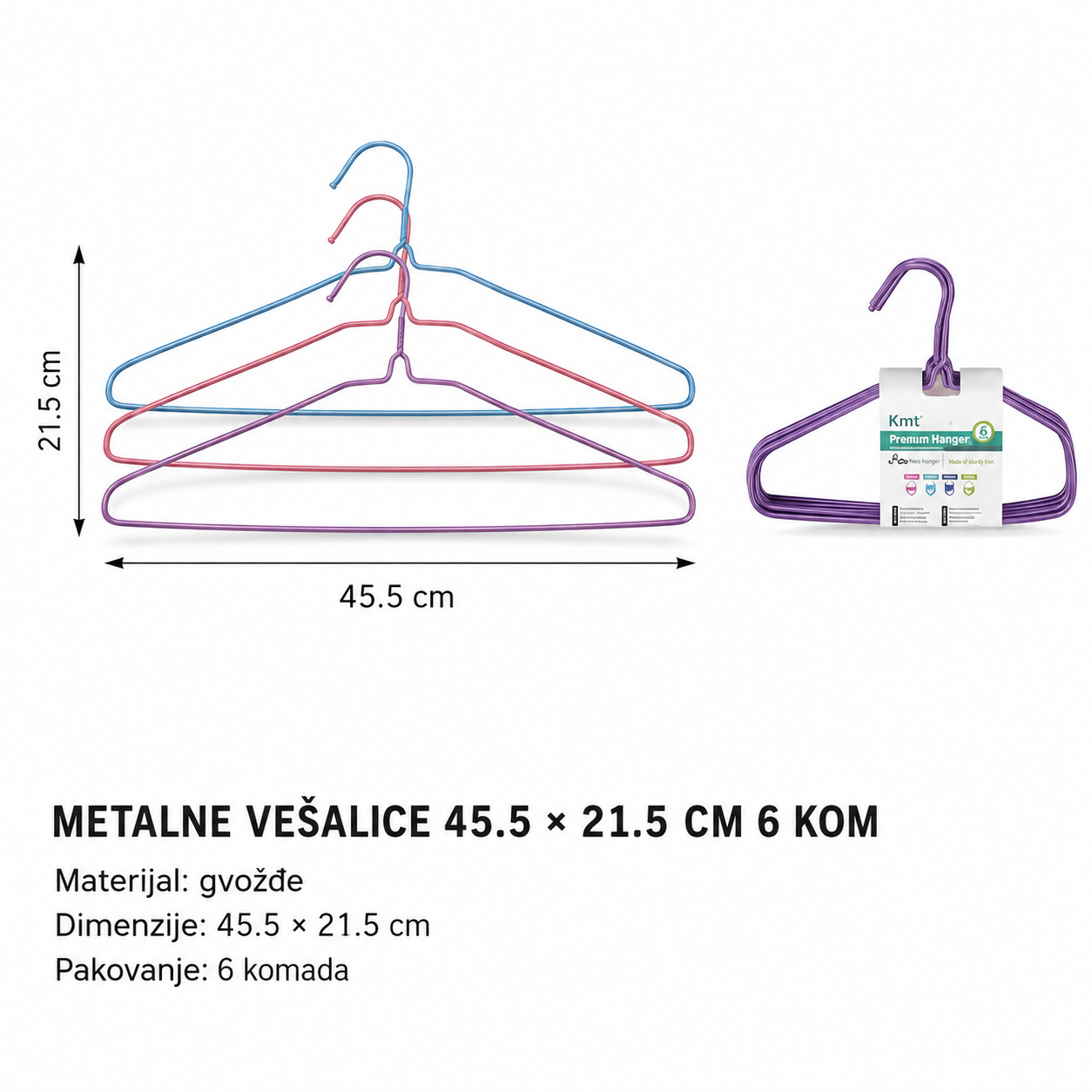 KMT Plastificirani pahulja mali vešalica 5403475