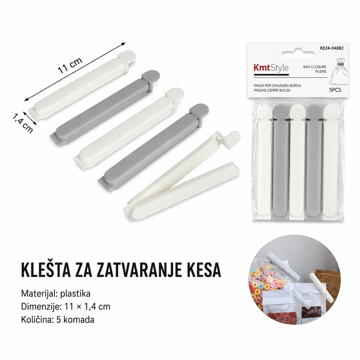 KMT Srednja klipse za zatvaranje kesa 5403480