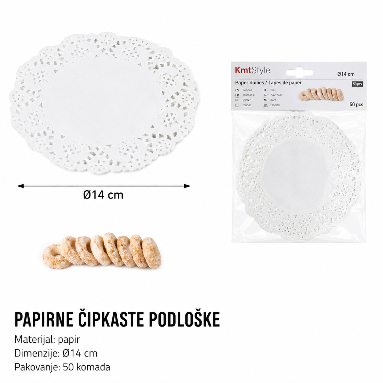 KMT Beli ukrasna traka dno papirna 5403531