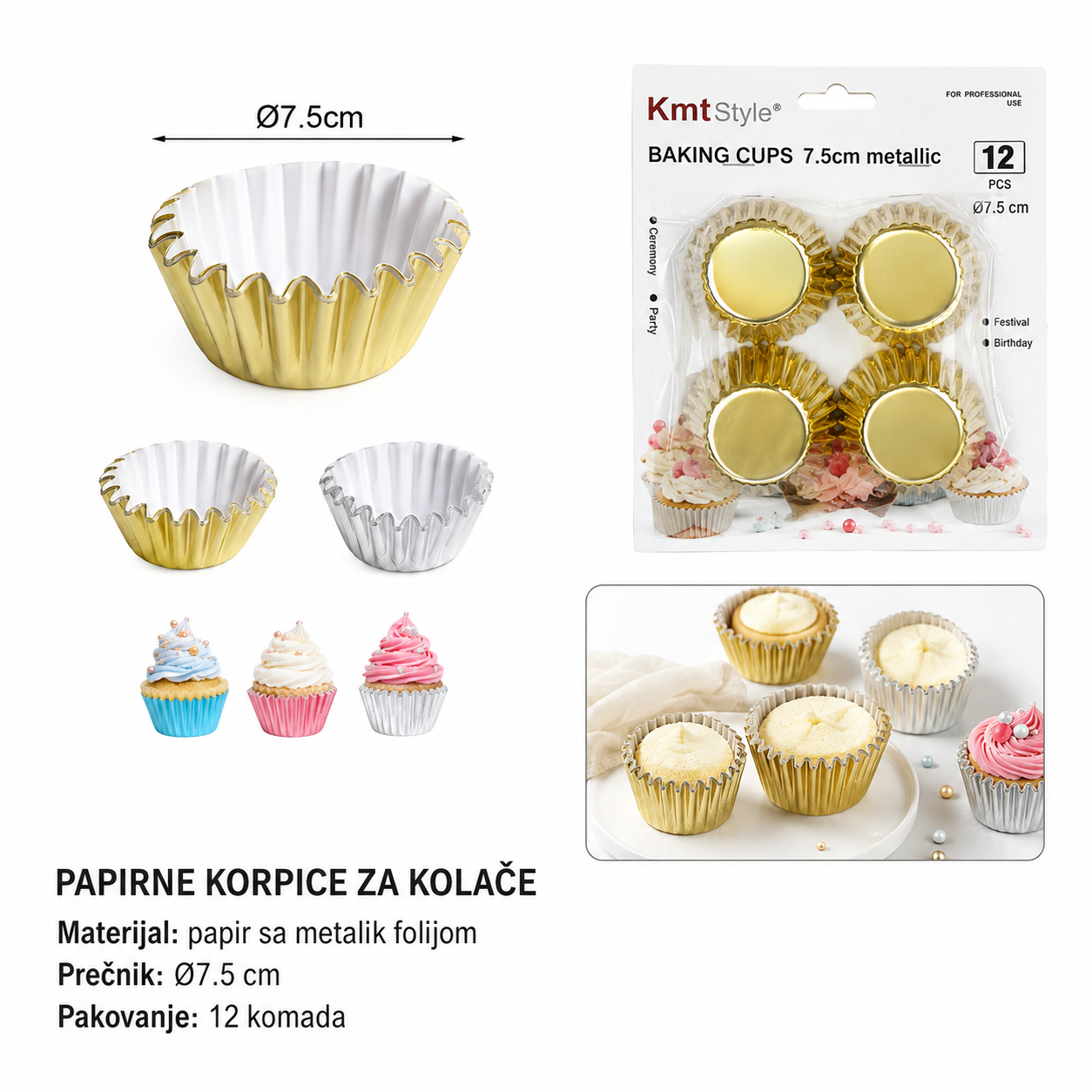 KMT Papirna podloga za tortu čaša 5403552