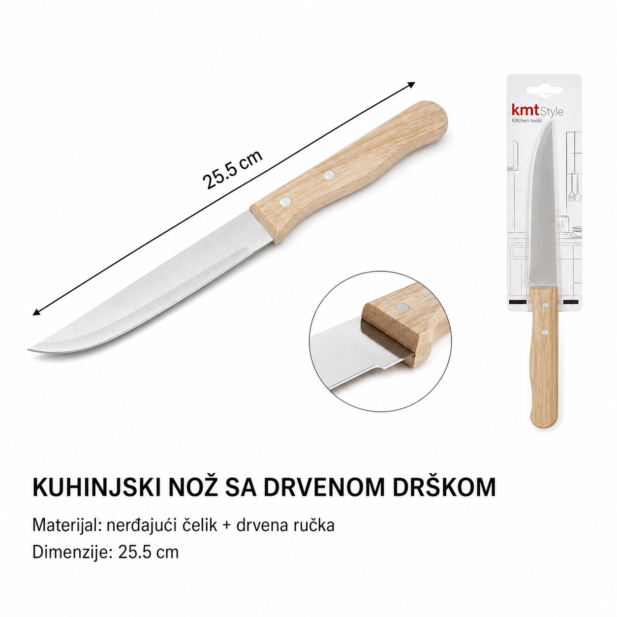 KMT Drvena drška oštri nož 5403731