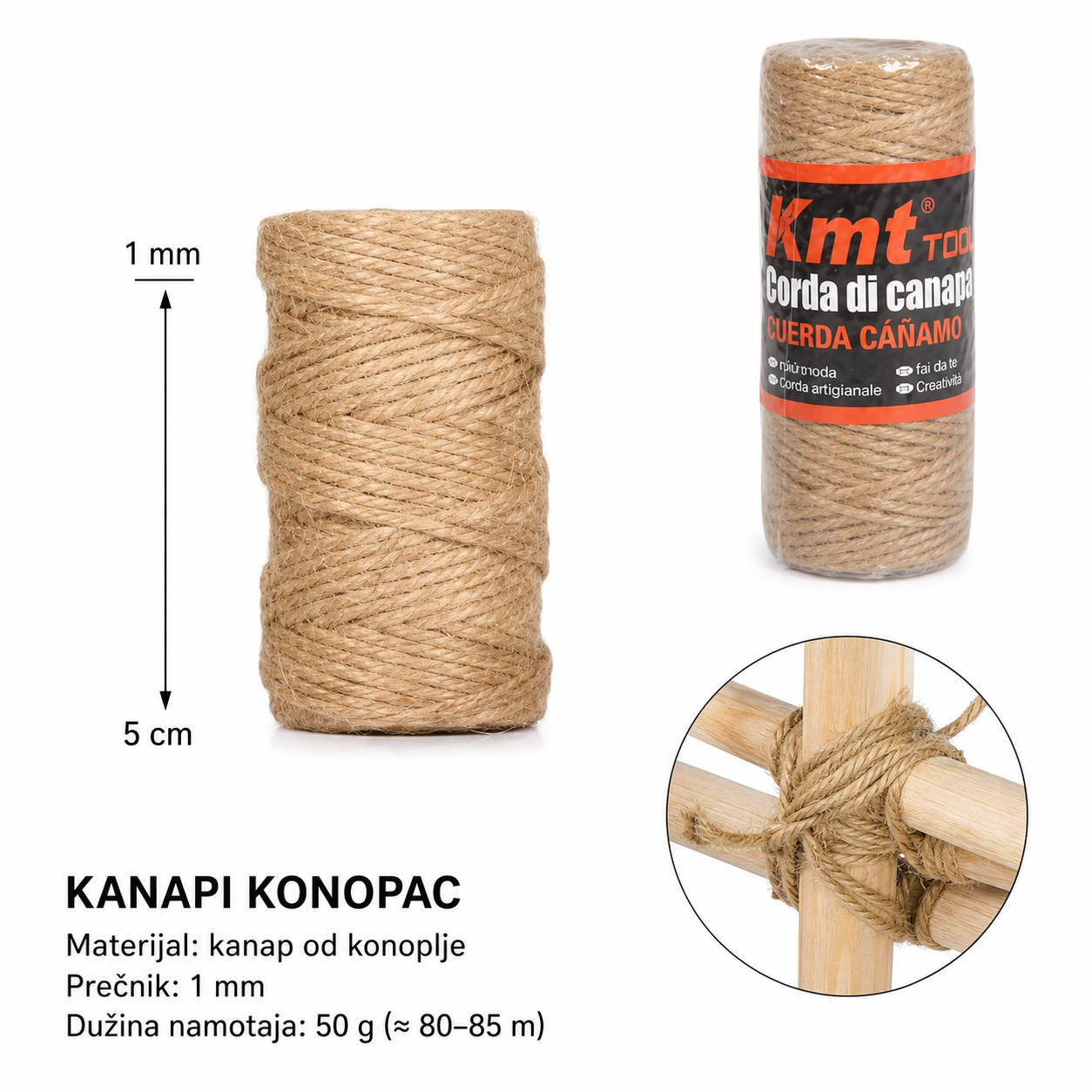KMT Uže od jute 5403774