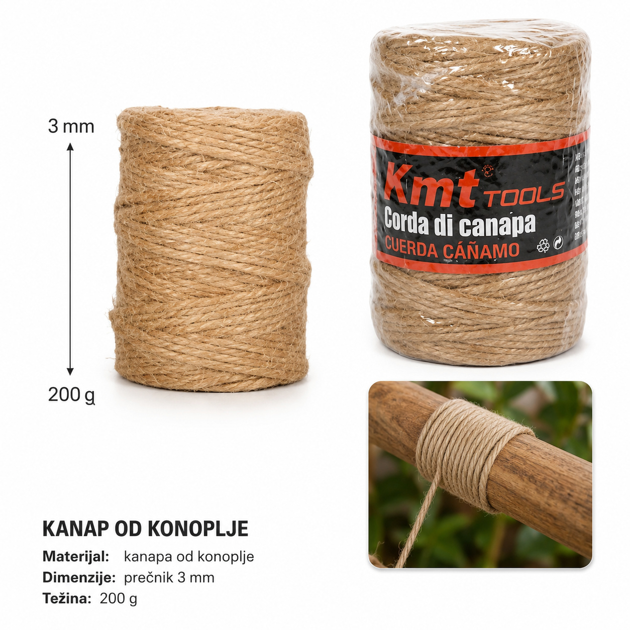 KMT Uže od jute 5403779