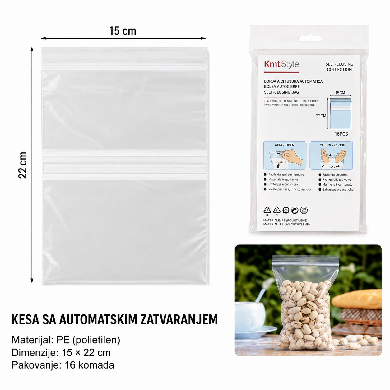 KMT Kese sa zatvaračem 5403806