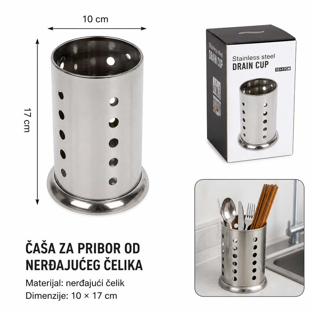 KMT Okrugli otvora za pribor za jelo sa postoljem 5403923